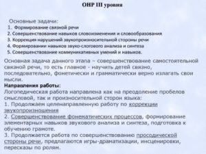 ОНР 3 степени