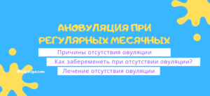 Отсутствие овуляции