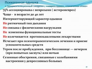 Гипервентиляционный синдром при неврозе