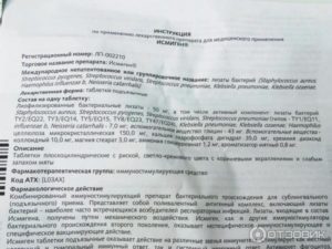 Неправильный прием препарата Исмиген