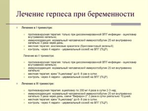 Герпес на 35ой неделе беременности