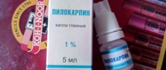 Глаукома и пилокарпин