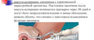 Нет месячных после вакуума
