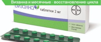 Нет месячных после визанны