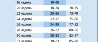 Окружность живота при беременности