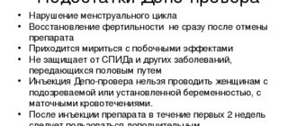 Нет месячных после укола депо-проверы