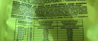 Печенье бонди, срок годности, опасность для ребенка