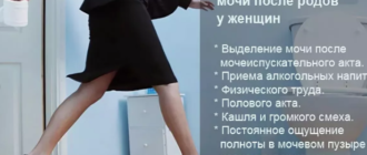 Недержание мочи после родов