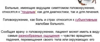 Головокружение, шум в ушах, страх смерти
