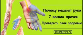 Немеют ладони во время сна