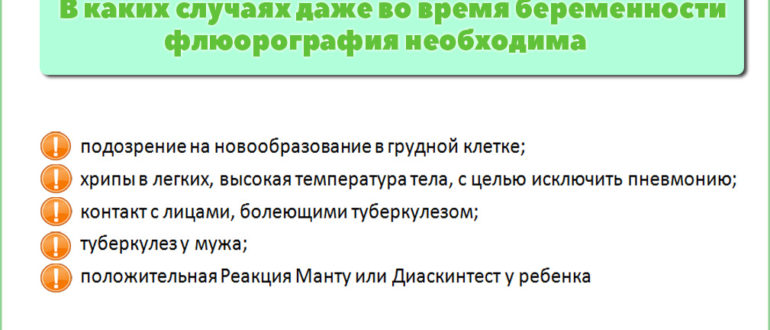 Флюорография мужа при планировании беременности