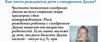 Опасность рождения слабоумного ребенка
