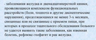 Функциональная диспепсия