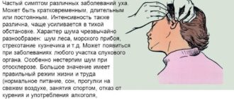 Не проходит звон в левом ухе